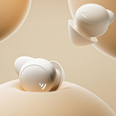 LOBKIN S7 + Mini Wireless Earbuds With Charging Case - Bluetooth Earphones With Smart Call, Music Play, HD Voice, Touch Control - Beige