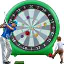 6FT Inflatable Dartboard, Outdoor Games Kick Darts Soccer Darts