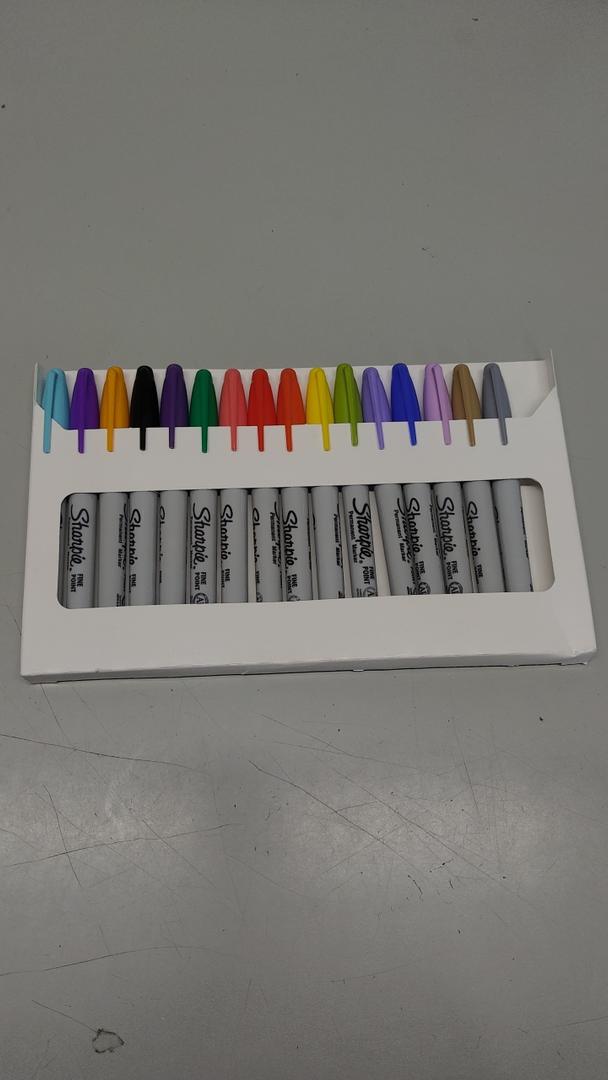 Sharpie Permanent Markers, Fine Point, 16 Pack, Assorted Colors
