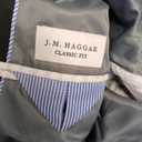 J.M. Haggar Premium Stretch Classic Fit Suit Separates - Pants & Jackets, 44 Long, Black Shadow