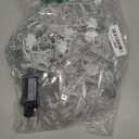 126L Warm White Star Icicle Lights, 8.2FT Clear Curtain Fairy String with Connectable, Timer 8 Modes Memory, Waterproof Hanging for Christmas,Ramadan,Party,Wedding Indoor Outdoor Decorations