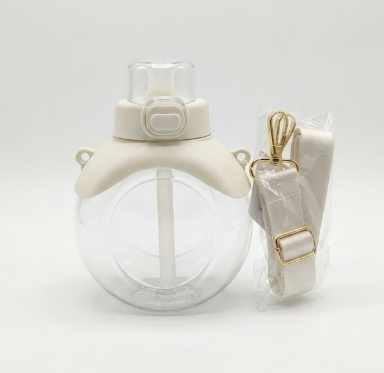 B•WELL Mini Water Bottle Secure Lock & Carry Strap Handle