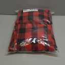 Xmas Gift Curtain 1 Pair Red/Black Buffalo Check Plaid Curtains for Modern Home Window Treatments Grommets Top, Machine Wash 52" W x 96" L