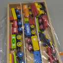 Montessori Wooden Train Toy Set for Kids, 12PCS Magnetic Train Cars with Storage Gift Box, STEM Educational Toy for Boys & Girls, Ages 2-8 Years, Easter Birthday Party Gift