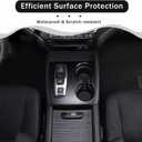 Gear Shift Panel Cover Trim for Honda Pilot 2016-2022/ Ridgeline 2020-2023/ Passport 2019-2023, ABS Automotive Center Consoles Cup Holder Cover Protector Sticker Accessories (Matt Black)