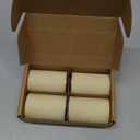 Natural Beeswax Pillar Candle 2x3 inch Set of 4, Dripless Smokeless Pure Brown Raw Beeswax Candle with Natural Scent for Prayer Home Relaxation,80 Hours Burning in Total (White)