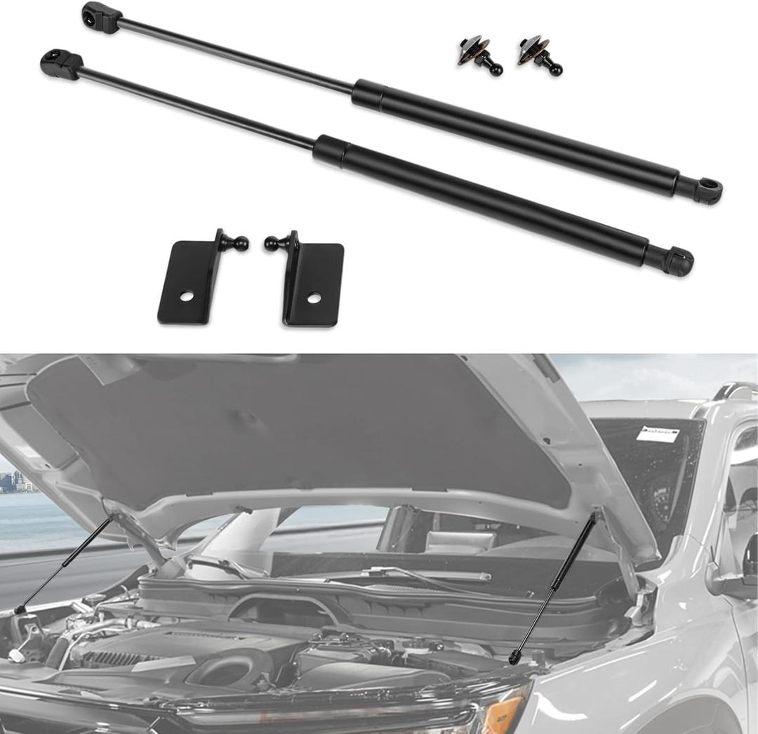 Hood Struts for Pilot 2023 2024 2025 2026 - Hood Lift Support, No Drill Front Gas Shock Lift Supports Compatible with Honda Pilot Accessories