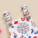 Ayalinggo Fourth Of July Baby Girl Outfit Toddler Ice Cream Jumpsuit Shorts Little Overalls Suspender Kids One Piece