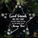 4 x Jesuspirit Ornaments for Christmas Tree - Best Friends Bestie Ornaments for Women - Bestie Ornament - Friendship Christmas Ornament - Custom Shaped Ornament for Christmas