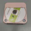 ENVYCLOUD CD Player Portable with Dual Stereo Speakers, Rechargeable Portable CD Player with Bluetooth for Home with Headphones, Support CD/AUX/USB,Pink