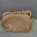 Small Woven Purses, Designer Crossbody Bags for Women Vegan Leather Bags Evening Woven Handbag Clutch
