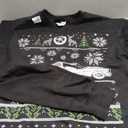 American Pony Car Lovers Ugly Christmas Ugly Design Sweatshirt Size L, Black