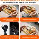 Portable Electric Lunch Box Food Heater,12V/24V/110V 3-in-1 Food Warmer Box, Mini Portable Oven Car Food Warmer, Heated Lunch Bag for Adults Office Travel Work Truck Meal Reheating