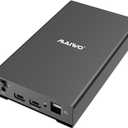 MAIWO External Hard Drive Enclosure for 2.5 3.5 inch SATA SSD HDD, USB3.1 Type-C to SATA Drive Adapter Case, 10Gbps with UASP, 24TB Capacity, 3X HUB Extension, Fits 7/9.5/12.5/15mm Disk