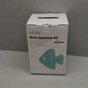 Ultra White Glass Betta Aquarium Starter Kits 1.5 Gallon Small Fish Tank, Betta Fish Tank with LED Light, Power Filter, 4mm Glass