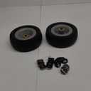 AR-PRO (2-Pack) 8-Inch Solid Wheel Replacement - 2.50-4" Flat Free Tire and Wheel with 5/8 extra 3/4 Bearings and 2.2" Offset Hub - Compatible with Hand Truck, Generator, Gorilla Carts