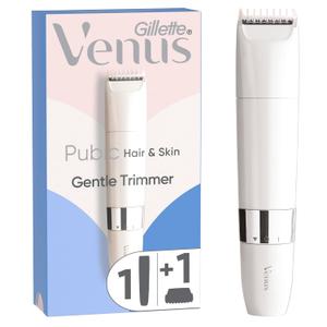 Gillette Venus Intimate Grooming Womens Electric Razor, Bikini Trimmer for Pubic Hair and Skin, Includes 1 Womens Razor, 1 Comb, 1 AA Battery