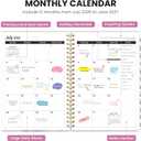 4 x ZOTIA Academic Planner 2026-2027, Monthly & Weekly Jul 2026-Jun 2027