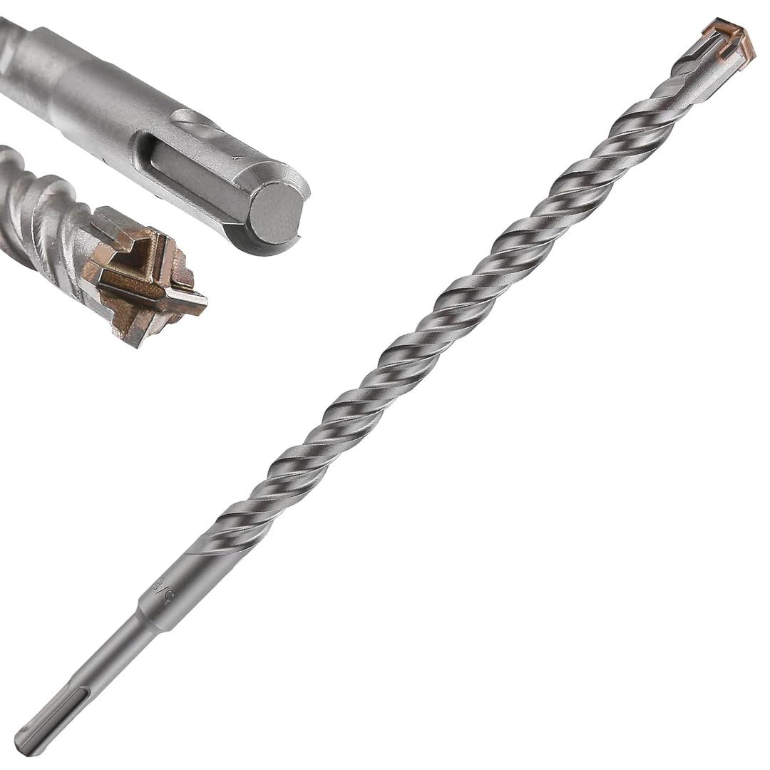 Concrete Drill Bit - 1pcs 5/8" X 12"-10" Cross-Type Double Thread Carbide Material Suitable for Brick, Cement Walls, Stone, Extra Long Hammer Drill Bits Concrete Drill Bit - 1pcs 5/8" X 12"-10" Cross-Type Double Thread Carbide Material Suitable for Brick, Cement Walls, Stone, Extra Long Hammer Drill Bits