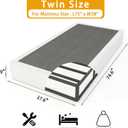 LUMUNANCE Twin Box Spring 9 Inch, High Profile Heavy Duty Metal Box Spring Twin Size Bed Base, Mattress Foundation with Fabric Cover, Easy Assembly