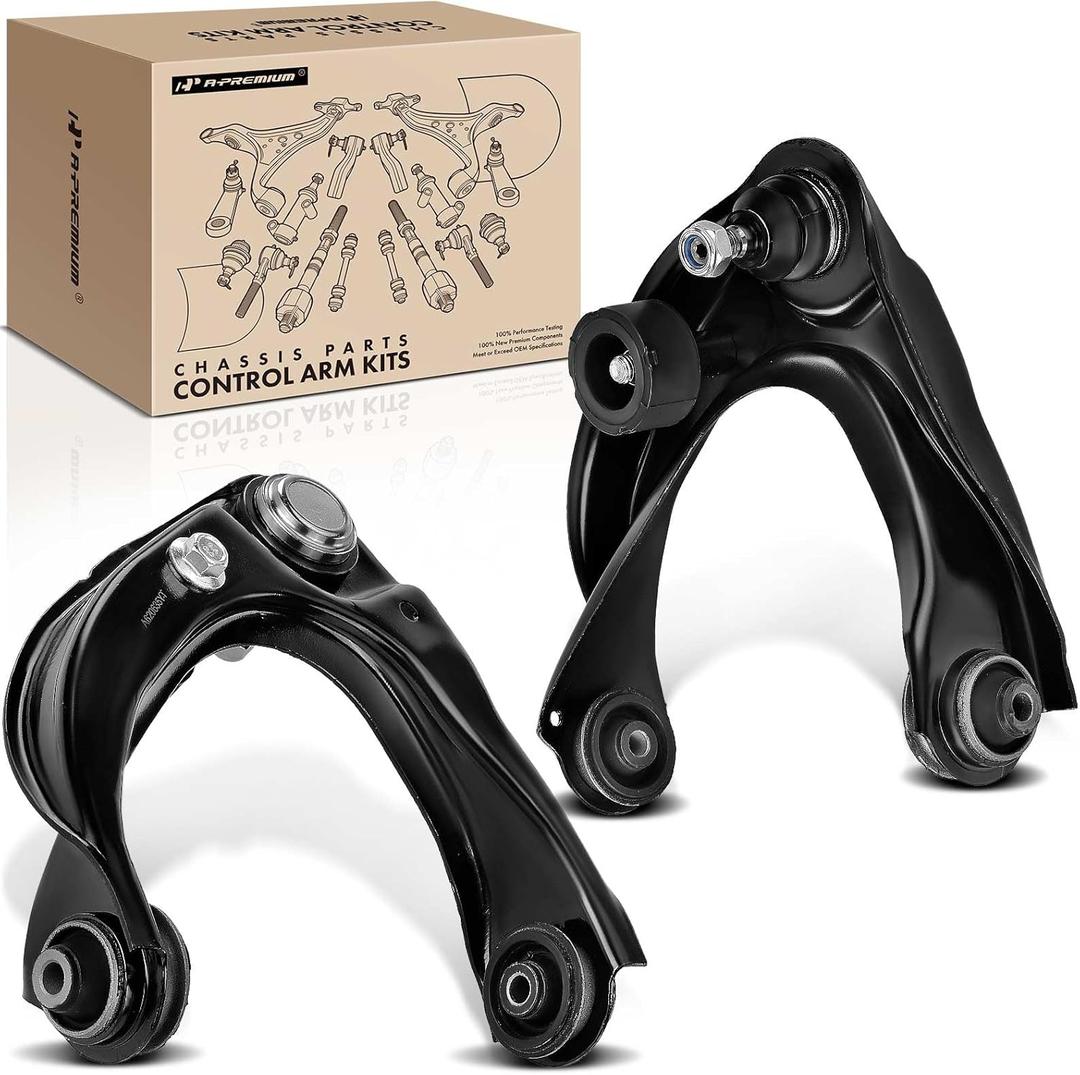 A-Premium 2 x Front Upper Control Arm, with Ball Joint & Bushing, Compatible with Ford Fusion 2006-2012, Lincoln MKZ 2007-2012, Zephyr 2006, Mazda 6 2003-2008, Mercury Milan 2006-2011