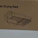 Stainless Steel Dish Drying Rack - Large Capacity Kitchen Counter Organizer with Drain Board, Utensil Holder & Detachable Cup Shelf, 304 Surgical-Grade Rust-Proof Dish Drainer, Easy Assembly (Gray)