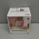 Mini Karaoke Machine, Portable Bluetooth Karaoke Speaker with 2 Wireless Microphones and Party Lights for Kids and Adults, Birthday Gifts for Girls Boys Family Home Party (Black 2 Mics)