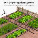 MIXC 230FT Quick-Connect Drip Irrigation System Kit, Automatic Garden Watering System with 1/4" & 1/2" Fast-Lock Tubing - Adjustable Nozzles & Sprinklers for Garden, Greenhouse, Lawn, Potted Plants