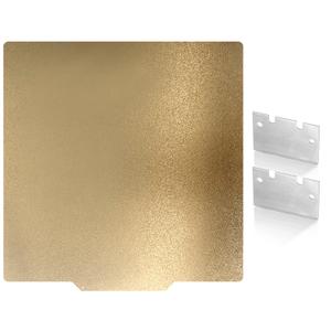 Upgraded 430x430mm Neptune 4 Max Double Sided PEI Build Plate, 3D Printer Gold Textured PEI Platform for Elegoo Neptune 3 Max, Kobra 2 Max 430x430mm