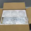 Bathroom Light Fixtures, 3-Light Brushed Gold Vanity Light, Modern Wall Sconces with Milk White Globe Glass Shade, Vanity Lighting Fixtures Over Mirror, VL195-BG-ML-3