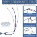 5 Pack Reading Glasses Blue Light Blocking for Women,Computer Readers with Spring Hinge