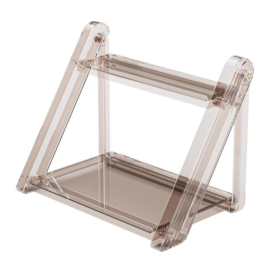 Clear Desk Top Storage Shelf Makeup Rack for Vanity Table Kitchen Countertop Clear Desk Top Storage Shelf Makeup Rack for Vanity Table Kitchen Countertop