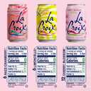 LaCroix Sparkling Water Cherry Blossom Variety Pack | 22-Pack of 12oz Cans |  Razz-Cran |  Limoncello |  Cherry Blossom (EXP 03/29/27)