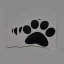 ReliThick 30 Pcs Paw Print Decals 7.5 Large Vinyl Paw Prints Stickers Wall Clings Decor Self Adhesive Dog Footprint Floor Window Decals for Classroom Nursery Bedroom Living Room(Black)