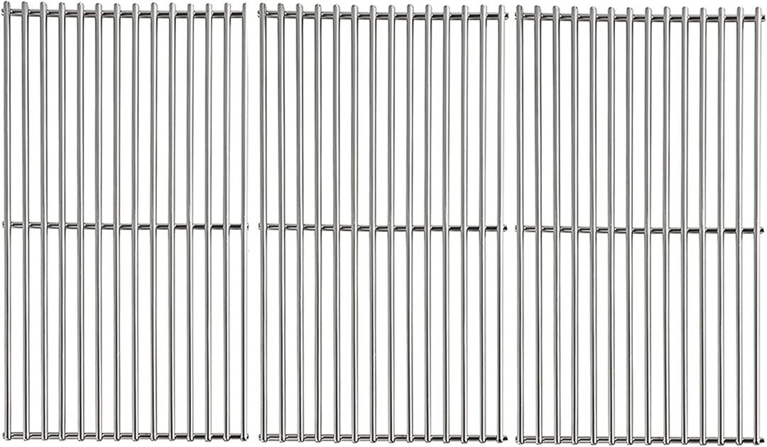19 1/4" Cooking Grates Replacement Parts for Nexgrill, Kitchen Aid, Kirkland, Jenn Air, Brinkmann and Other Grill, 7MM Solid Stainless Steel Cooking Grid for Members Mark