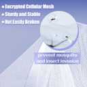 PARFINER Mosquito Net for Patio Bed Tent King Size Portable Mosquito Netting (87 * 79 Inch Grey)