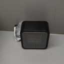 Amazon Basics Ceramic Space Heater, Mini Heater for Office Desk, Portable Tent Heater for Camping (Indoor Use), 500 W, With Tip-Over Protection, Lightweight (1.4 LBS), Black, 5.87D x 3.15W x 5.95H