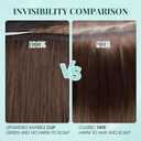 Benehair 6 PCS Clip in Short Hair Extensions 100% Real Human Hair Seamless & Invisible for Women Instant Volume Highlight Length for Daily Use 10" Dark Brown