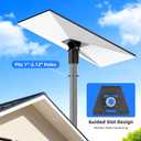 Pole Adapter for Starlink, Adjustable Angle Gen 3 for Starlink Tilt Pole Mount, Rustproof, Weatherproof Starlink Roof Mount, Compatible with Starlink Gen 3 Standard 4, Pipe Not Included