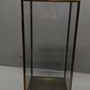 HD Designs Glass Lantern - Gold, 21 in 