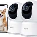 ARENTI 5G Security Camera Indoor, 4MP Pet Camera with Speaker for Dog/Cat, Baby Monitor with Phone App, Dual-Band WiFi, Auto Tracking, Super Night Vision, 2-Way Talk, Cloud & SD Card Storage(2PC) (4MP 2PC)
