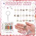 100 Pcs Occupational Therapy Keychains Bulk, 20 Styles Acrylic Occupational Therapy Graduation Gifts Keyring, Back to School OT Gifts for School Therapist Teacher Office Coworkers Staff