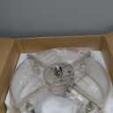 20" Caged Ceiling Fans with Lights, Gold Fandelier Ceiling Fan with Light, Boho Chandelier Fan Remote Control, 6 Speeds for Bedroom, Nursery, Living Room