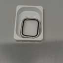 KADES Compatible with Apple Watch Series 11 10 42mm, Bling Full Diamond Rhinestone Protective Case with Built-in Screen Protector, Sparkling iWatch Protective Bumper Cover, Silver