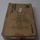 Floor Lamp for Living Room, Modern Standing lamp with Remote Control, Stepless Dimmable 9W Bulb & Beige Lampshade Included, Black Pole Tall Floor Lamp for Bedroom Office