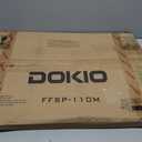 DOKIO 110w 18v Portable Foldable Solar Panel Kit (21x28inch, 5.9lb) Solar Charger With Controller 2 Usb Output To Charge 12v Batteries/Power Station (AGM, Lifepo4) Rv Camping Trailer Emerge