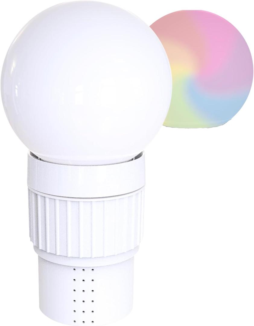 SWIMLINE HYDROTOOLS Chlorine Floater Dispenser For Above Ground & Inground Pools Spas | Solar Powered LED Light-Up Colorful Globe Pool Decoration |Large Capacity Floating 3-Inch Chlorine Bromine Tabs