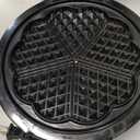 Mueller Heart 5 Waffle Maker, Waffle Iron, Adjustable Browning Control & Nonstick, Cool Touch Handle, Easy to Clean, Small Kitchen Appliances