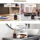 Folkulture Reed Diffusers for Decorations | Scent for Home with 5 Diffuser Sticks | Bathroom Decor Set and Dresser Decor for Homes | Aroma Diffuser Gifts for her | Linen Breeze (5.07 fl oz)