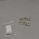 360 Degree Rotation Hidden Door Pivot Hinge, 2.9-Inch Stainless Steel for Cabinet and Cupboard  2 Pcs